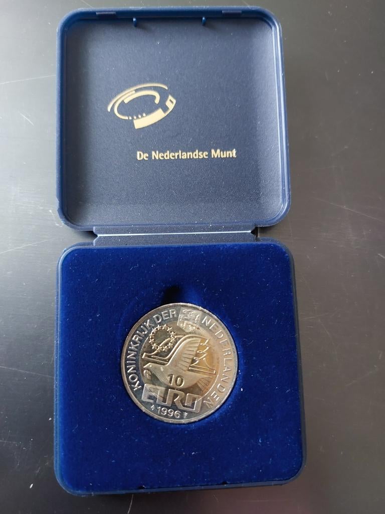 10 Euro Munt 1996 Willem Barentsz, Postzegels en Munten, Ophalen of Verzenden, Koningin Beatrix, Euro's, Losse munt
