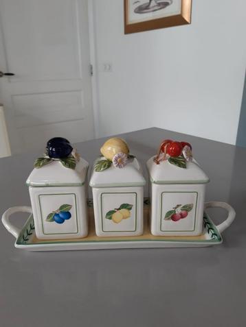 Jampotjes op schaal Villeroy en Boch French Garden  beschikbaar voor biedingen