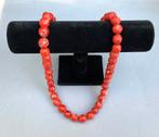 Ketting met antieke Bloedkoraal Kralen, Ophalen of Verzenden, Overige materialen, Ketting