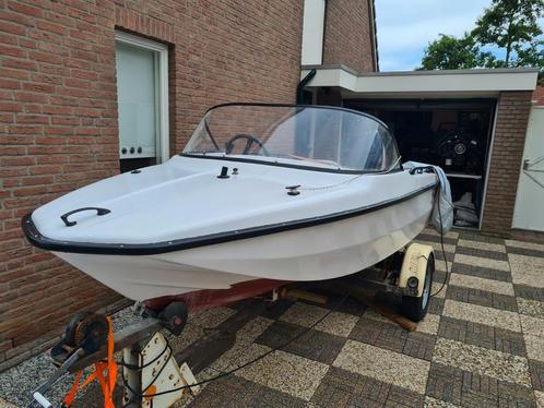 Speedboot met yamaha 55pk, Watersport en Boten, Speedboten, Gebruikt, 3 tot 6 meter, Benzine, Minder dan 70 pk, Polyester, Buitenboordmotor