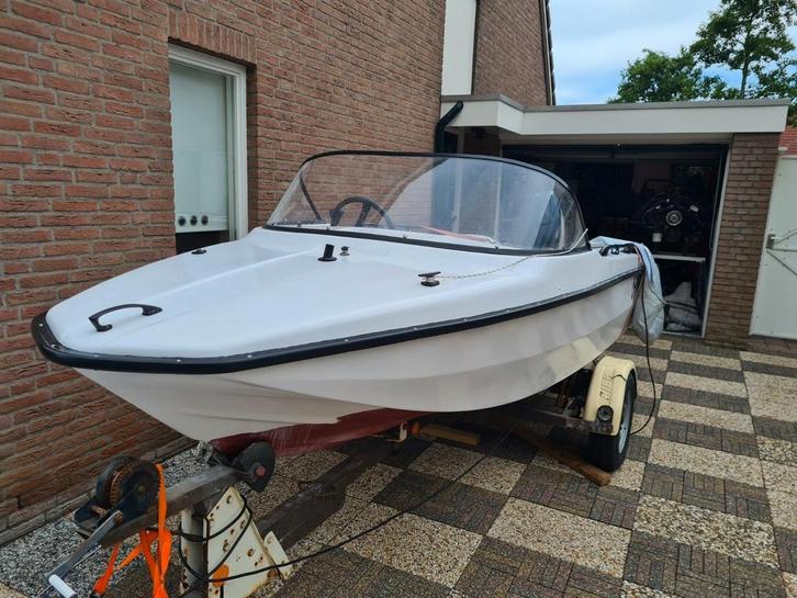 Speedboot met yamaha 55pk, Watersport en Boten, Speedboten, Gebruikt, 3 tot 6 meter, Benzine, Minder dan 70 pk, Polyester, Buitenboordmotor