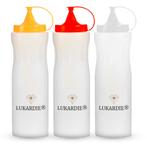 3x Doseerfles 400ml - Poffertjes Saus Beslag - Knijpfles, Verzenden, Nieuw