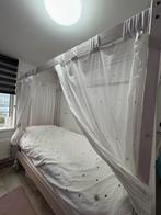 PRACHTIGE kinderbed te koop, hemelbed,slapen, kids, Ophalen, 90 cm, Eenpersoons, Wit