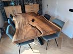 Boomstamtafel met epoxy 205 x 110cm eettafel tafel, Huis en Inrichting, Ophalen, 100 tot 150 cm, 200 cm of meer, Vijf personen of meer