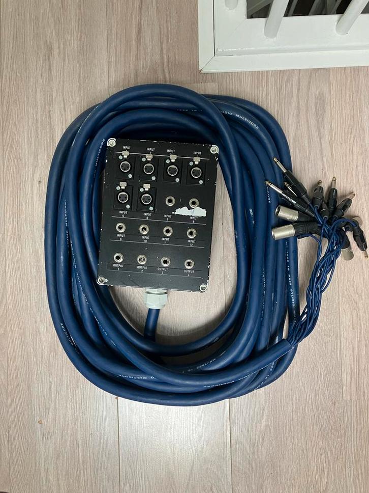 Multi Kabel 16-kanaals + 5 aderige  kabel voor 2 speakers, Muziek en Instrumenten, Kabels en Stekkers, Gebruikt, Ophalen