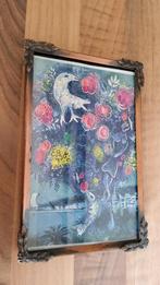 Antiek koper fotolijstje mooie bloemen hoek gemerkt Olympic., Ophalen of Verzenden