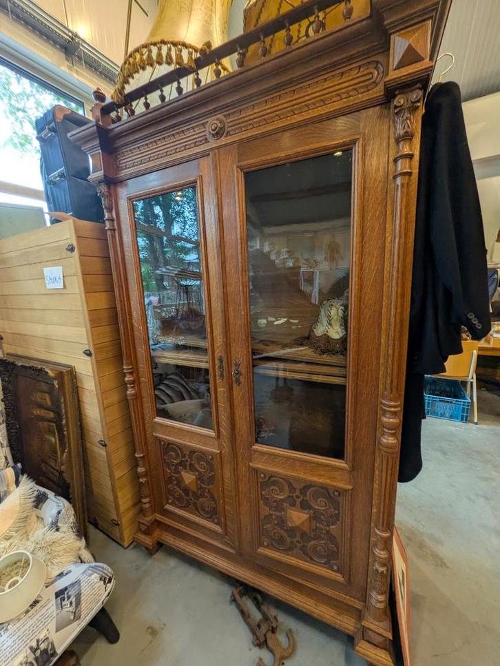 Antieke Vitrinekast - Groot & Prachtig!, Huis en Inrichting, Kasten | Vitrinekasten, Ophalen of Verzenden