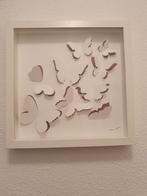 Schilderij met 3d vlinder, Ophalen, Zo goed als nieuw, Hout, 75 cm of meer