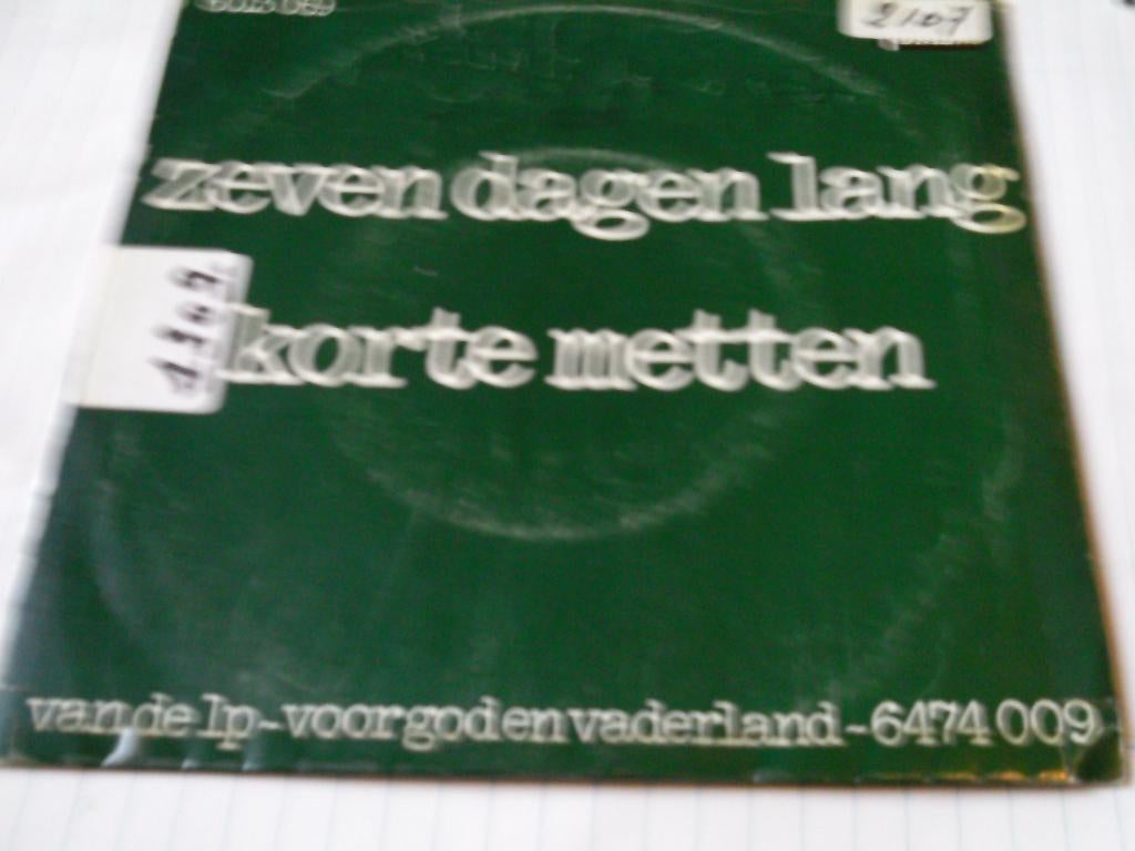 BOTS ZEVEN DAGEN LANG - KORTE METTEN, Verzenden, Zo goed als nieuw, Overige formaten, Levenslied of Smartlap