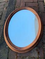 Antieke, vintage ovale spiegel. Lengte; 60 cm. x 47 cm., Minder dan 50 cm, Gebruikt, Ophalen of Verzenden, Minder dan 100 cm