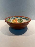 Portugese Terracotta Schaal met Fruitmotief, Antiek en Kunst, Ophalen of Verzenden