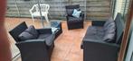 Wicker loungeset, Tuin en Terras, Ophalen, 4 zitplaatsen, Gebruikt, Bank