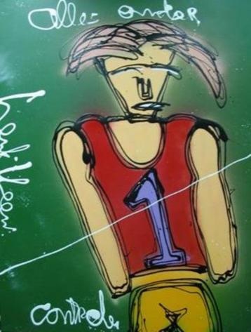 Schilderij kunstenaar Henk Veen - Alles Onder Controle beschikbaar voor biedingen