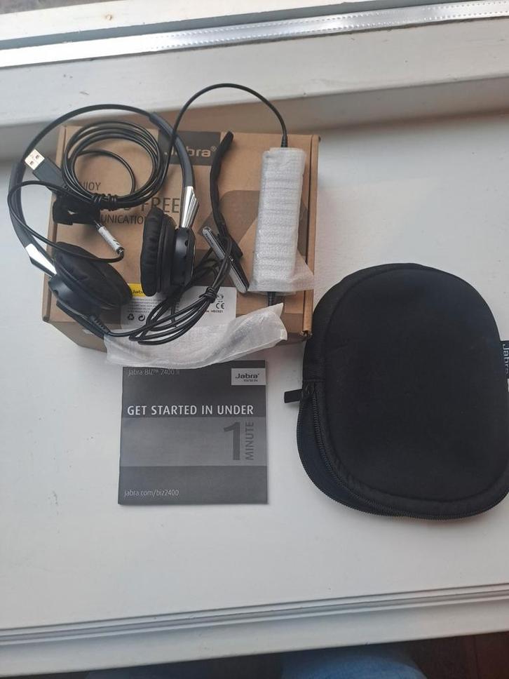 Nieuwe Jabra Biz 2400 II Duo USB headset, Computers en Software, Headsets, Zo goed als nieuw, Ophalen of Verzenden