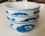 3 rijstschaaltjes China, Huis en Inrichting, Keuken | Servies, Ophalen of Verzenden, Zo goed als nieuw, Overige stijlen, Kop(pen) en/of Schotel(s)