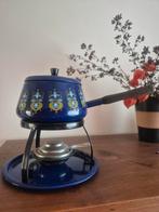 Emaille fondueset jaren 60 vintage, Witgoed en Apparatuur, Fonduesets, Ophalen of Verzenden, Brander, Fondueset