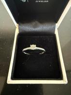 (Verlovings) ring, witgoud met meerdere briljanten, Sieraden, Tassen en Uiterlijk, Ringen, Wit, Ophalen of Verzenden, Zo goed als nieuw