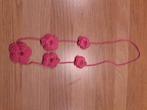 Gehaakte ketting met bloemen, Ophalen of Verzenden, Zo goed als nieuw, Handgemaakt
