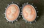 Antieke zilveren oorbellen Camee, Sieraden, Tassen en Uiterlijk, Ophalen of Verzenden, Zilver, Oorbellen