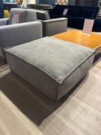 Hocker stof blauw/grijs nieuw, Ophalen, 125 cm of meer, Nieuw, Stof