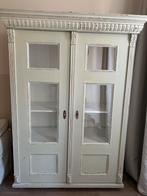 Prachtige Kleding / vitrine kast brocante licht groen, Huis en Inrichting, Kasten | Buffetkasten, Ophalen, 100 tot 150 cm, 150 tot 200 cm