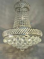 Cristalstrass design chrome kroonluchter hanglamp kristal, Baak, Ophalen of Verzenden, Glas, Baak