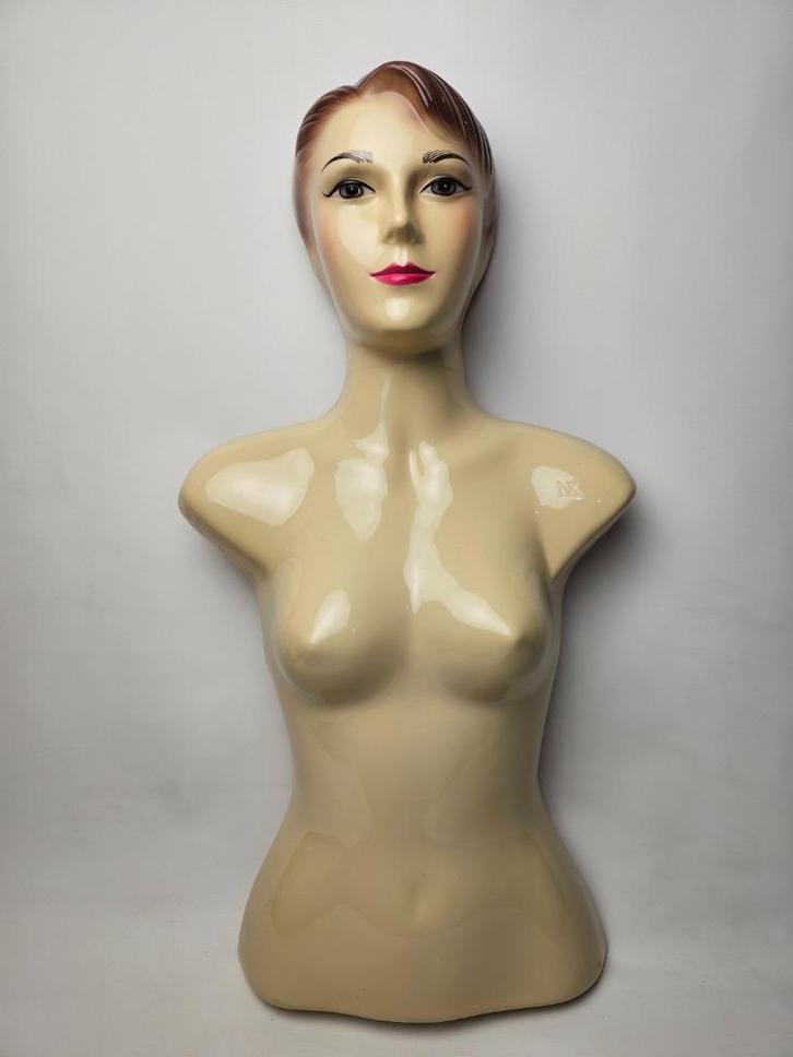 # Vintage Mannequin Buste - Brocante Stijl merk NK, Antiek en Kunst, Curiosa en Brocante, Ophalen