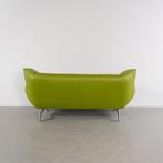 1x Leolux Tango 3-zits/223cm Bank Limegroen Leer - Gepolijst, Niet ingevuld, Overige maten, Niet ingevuld, 75 tot 100 cm