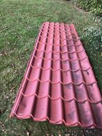 Dakpanplaat Rood 4.10m x 1.15m, Dakplaat of Dakpanplaat, Gebruikt, Ophalen of Verzenden, Minder dan 5 m²