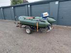 Rubberboot met motor, Watersport en Boten, Bootonderdelen, Ophalen of Verzenden, Zo goed als nieuw, Overige typen, Motorboot