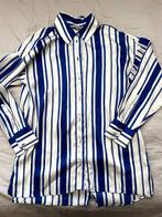 Satijn materiaal blouse ZARA blauw / wit maat S, Blauw, Ophalen of Verzenden, Maat 36 (S)