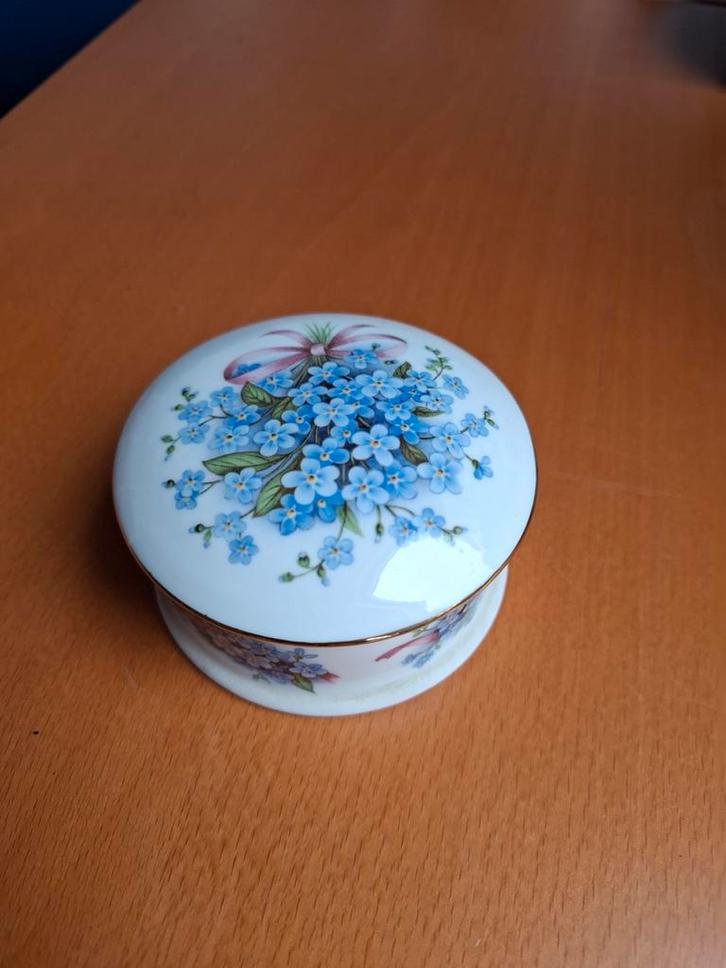 Vintage Sieradendoosje G. Pauws - Vergeet-mij-nietjes, Antiek en Kunst, Antiek | Porselein, Ophalen of Verzenden