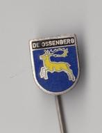 De Ossenberg emaille stadswapen speldje, Gebruikt, Niet vindbaar, Niet vindbaar, Speldje of Pin