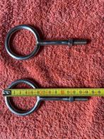 set 4 span rvs opzet leidsel ogen, Dieren en Toebehoren, Paarden en Pony's | Hoofdstellen en Tuigage, Ophalen, Gebruikt, Overige soorten