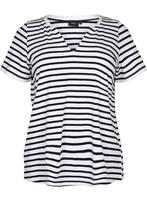 8004 gestreept shirt van Zizzi - maat S 42/44, Zizzi, Verzenden, Wit, Nieuw