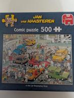 Jan van Haasteren Puzzel - Autospuiterij 500 stukjes, Ophalen of Verzenden, 500 t/m 1500 stukjes, Zo goed als nieuw, Legpuzzel