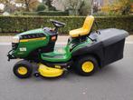 JOHN DEERE zitmaaier (type X155R, 18 pk V-Twin, i.z.g.s.!), Tuin en Terras, Zitmaaiers, John Deere, Opvangzak, 90 tot 120 cm, John Deere