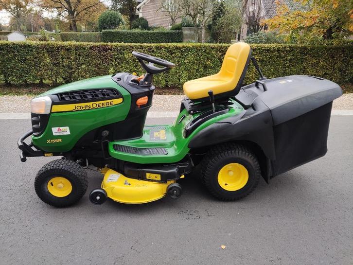 JOHN DEERE zitmaaier (type X155R, 18 pk V-Twin, i.z.g.s.!), Tuin en Terras, Zitmaaiers, Gebruikt, 90 tot 120 cm, Elektrische starter