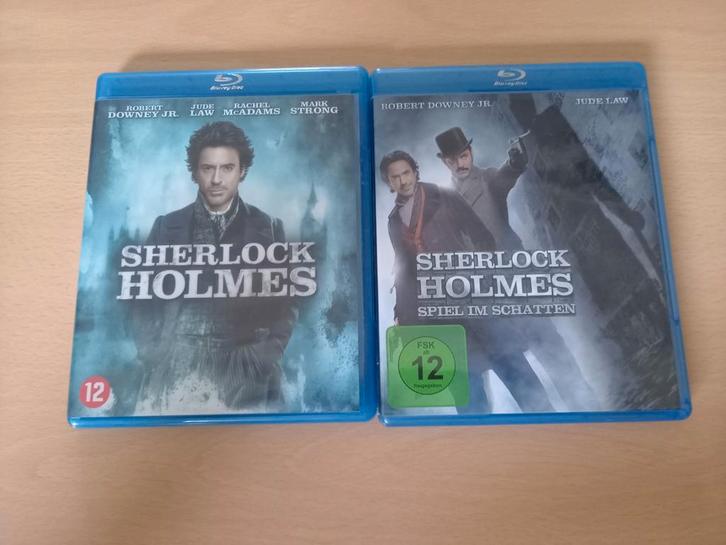 Sherlock Holmes & Sherlock Holmes a game of Shadows, Cd's en Dvd's, Blu-ray, Zo goed als nieuw, Actie, Ophalen of Verzenden