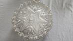 Franse Retro Vintage glazen plafond lamp, Huis en Inrichting, Ophalen of Verzenden, Glas