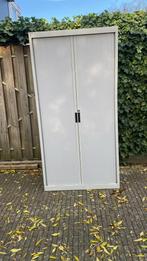 Grijze stalen kast, Huis en Inrichting, Kasten | Roldeurkasten en Archiefkasten, Ophalen, Gebruikt, 25 tot 50 cm, 50 tot 100 cm