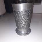 Rein zinn tinnen beker met wijnoogst afbeeldingen, Antiek en Kunst, Antiek | Tin, Ophalen of Verzenden