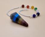 PENDEL EDELSTEEN CHAKRA FACET MET KRALEN, Sieraden, Tassen en Uiterlijk, Edelstenen, Ophalen of Verzenden, Nieuw