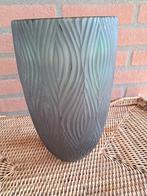 Prachtige groene glazen vaas/windlicht van het merk POMAX.., Ophalen of Verzenden, Minder dan 50 cm, Groen, Glas