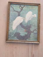 Litho Henri Verstijnen (1882-1940) 2 zilverreigers, Antiek en Kunst, Kunst | Litho's en Zeefdrukken, Ophalen