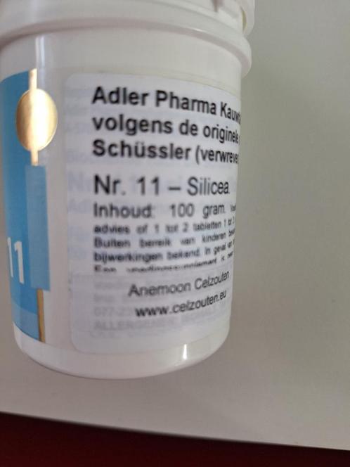 Nr. 11 Silicea celzouten (bijna nog vol) voor maar € 10.00, Sport en Fitness, Gezondheidsproducten en Wellness, Nieuw, Overige typen