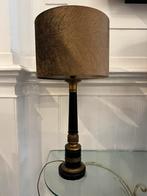 Empire tafellamp vintage antiek handgemaakte kap, Huis en Inrichting, Lampen | Tafellampen, Minder dan 50 cm, Ophalen of Verzenden