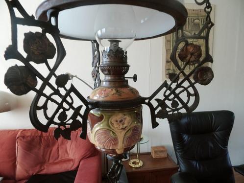 Antieke Olielamp, Antiek en Kunst, Antiek | Lampen, Ophalen of Verzenden