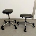 Steelcase instelbare kruk - nieuwe zwarte skai krukjes, Huis en Inrichting, Ophalen, In hoogte verstelbaar, Hout