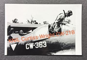 KNIL Curtiss-Wright CW-21B CW-363 oude foto 10x15cm  beschikbaar voor biedingen
